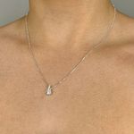 Colar com Pingente Nossa Senhora Zirconia Cristal Prata 925
