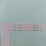 Brinco Prata Legitima 925 Ancora Com Zircônias 