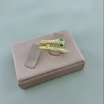 Anel Cobra Zirconia Semijoia