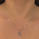 Corrente com Pingente Raquete Beach Tennis Prata 925