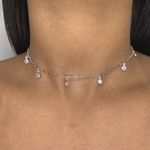 Chocker Zirconias Cristal 3,0g Prata 925