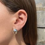 Brinco Prata Legitima 925 Eletrofomaçao Meia Lua 