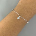 Pulseira com Medalhinha 1,6gr Prata 925