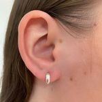 Brinco Argola Fio 3mm Liso Prata 925