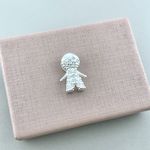 Pingente Menino com Zirconia Prata 925