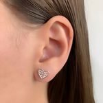 Brinco Prata Legitima 925 Coraçao Medio Detalhes