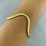 Bracelete Aberto Ondulado Semijoia