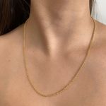 Corrente Elo Portugues Semijoia Banhado a Ouro 18k