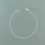 Pulseira 3x1 Fina 18,5cm 1,3gr Prata 925