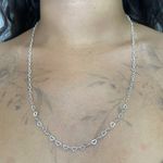 Corrente Elo Coraçao 60cm 3,4gr Prata 925
