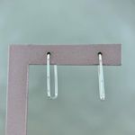 Argola Quadrada Fio Quadrado Liso 2,5cm Prata 925