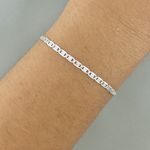 Pulseira Masculina Piastrine 2,1gr Prata 925