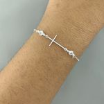 Pulseira Cruz Prata 925