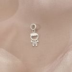 Berloque Menino Vazado com Zirconia Prata 925