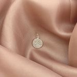 Pingente Redondo com Zirconia Prata 925