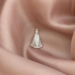 Pingente Nossa Senhora Manto Rendado Prata 925
