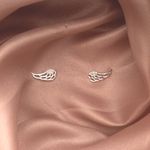 Brinco Prata Legitima 925 Asa Pequena Vazada