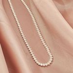 Colar Riviera Navetes Cristal Prata 925
