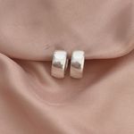 Argola Prata Legitima 925 Grande Lisa Largura 7 milímetros 