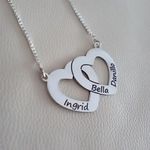 Colar Personalizado Dois Corações em Prata 925
