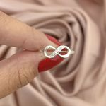 Anel Infinito com Zirconia Prata 925