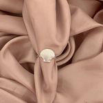 Anel Prata Legitima 925 Concha Lisa