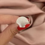 Anel Prata Legitima 925 Concha Lisa