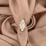 Anel Prata Legítima 925 Folha