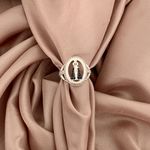 Anel Prata Legitima 925 Nossa Senhora Aparecida 