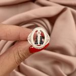 Anel Prata Legitima 925 Nossa Senhora Aparecida 