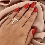 Anel Placa com Zirconia em Prata 925