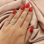 Anel Prata Legitima 925 Coração Colorido