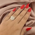 Anel Prata Legitima 925 Coração Com Zircônia 