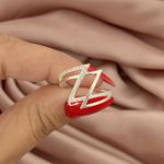 Anel Prata Legitima 925 Com Zircônia 