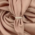 Anel Coroa Prata Legitima 925 com Zirconia e Varios Coraçoes vazado 