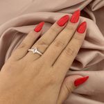 Anel Prata Legitima 925 Navete com Zirconia Cristal e Zirconia no Aro 