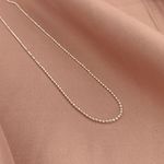 Corrente Bolinha Diamantada Prata 925