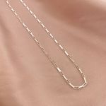 Corrente Masculina Veneziana Alongada Prata 925