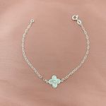 Pulseira Trevo Liso Prata 925