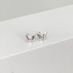 Brinco Borboleta Lisa Pequena Prata 925