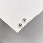 Brinco Baby Bola 4mm Lisa Prata 925