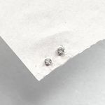 Brinco Solitario Zirconia 3mm Prata 925