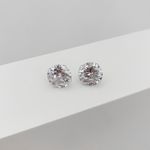 Brinco Solitario Zirconia 10mm Prata 925