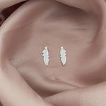 Brinco Prata Legitima 925 Pena Lisa 