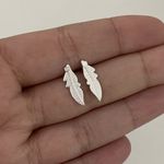 Brinco Prata Legitima 925 Pena Lisa 