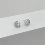 Brinco Prata Legitima 925 Lua e Estrela com Zirconia 