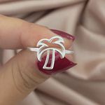 Anel Prata Legitima 925 Coqueiro Vazado