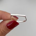 Anel Prata Legítima 925 com Topo Quadrado Liso