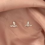 Brinco Prata Legitima 925 Beija Flor com Zirconia 