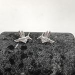 Brinco Prata Legitima 925 Beija Flor com Zirconia 